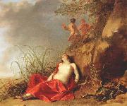 LISSE, Dirck van der Sleeping Nymph after 1642 France oil painting artist